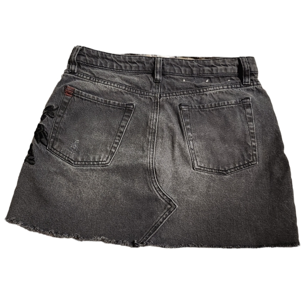 Bdg Denim Women's Jean's Mini Skirt Size S charcoal - Picture 2 of 10